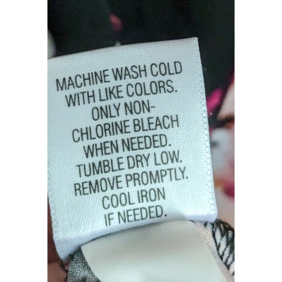 Women's Apt 9 Black & Multicolor Patterned Dress Size Medium - Picture 5 of 6